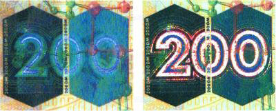 Рис. 41. Кинеграмма на банкноте номиналом 200 марок Германии 